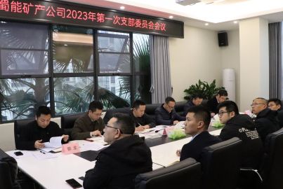 蜀能礦產(chǎn)公司召開 2023年第一次支部委員會(huì)會(huì)議