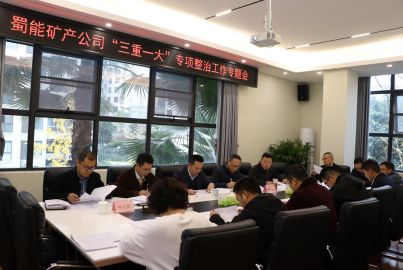 蜀能礦產(chǎn)召開“三重一大”專項(xiàng)整治 工作專題會(huì)
