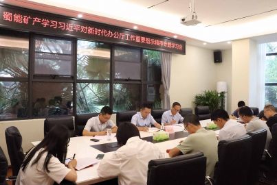 蜀能礦產(chǎn)召開學(xué)習(xí)習(xí)近平對新時代辦公廳工作重要指示精神專題會